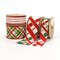 LaRibbons 2 1/2" Wired Ribbon | "Holiday Plaid" White/Red/Green | 10 Yard Roll